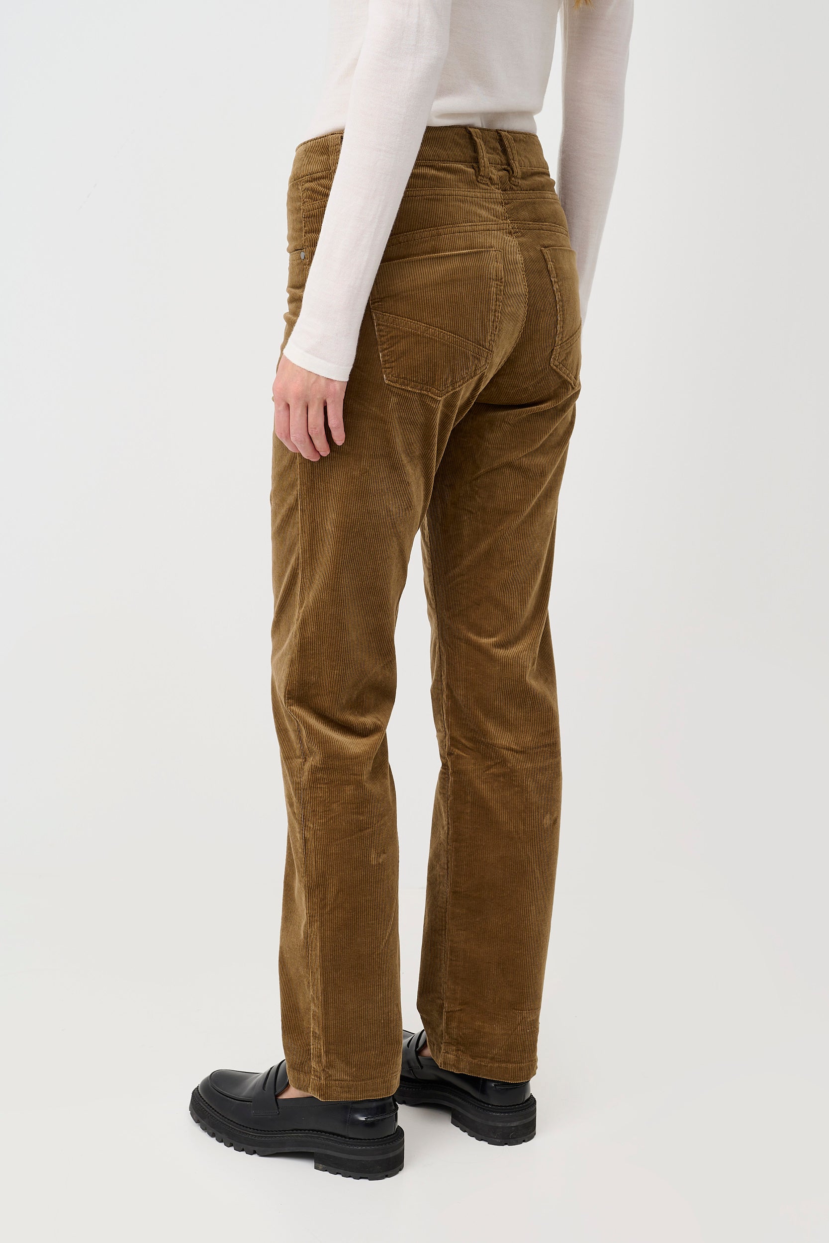 CRYolanda straight jeans i fløjl